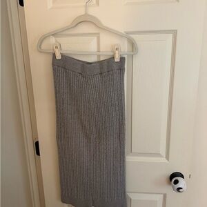 Anne Klein Charcoal Knit Pencil Skirt